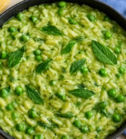 Lemon Orzo With Zucchini